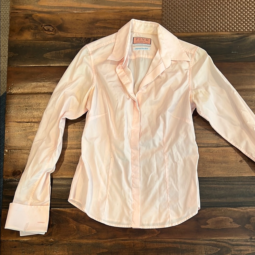 Thomas Pink Multicolored Button Down Shirt Collar Long Sleeve